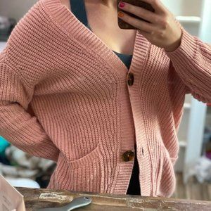 3 FOR $20(deal) pink cardigan